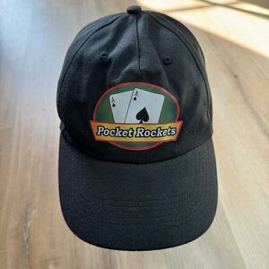 Vintage Head To Toe Men's Adjustable Hat Pocket Rockets Double Ace Poker Player